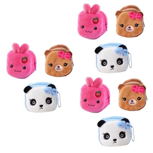 GALPADA 9 STK Plüsch Geldbörse Storage Boxes aufbwahrungs-Box verkleidung mini portmonee plushbit Kinder Geldbörse Kinderhandtasche kreative Wechselgeldbörse Kindergeldbörse Geldbeutel von GALPADA