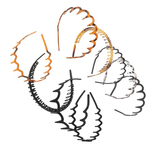 GALPADA 9 Stück Teiliges Kunststoff-haarband mit Zähnen Rutschfestes Stirnband für Damen und Herren Passend Hautfreundlich für Make-up Hautpflege und Waschen Gesichts von GALPADA