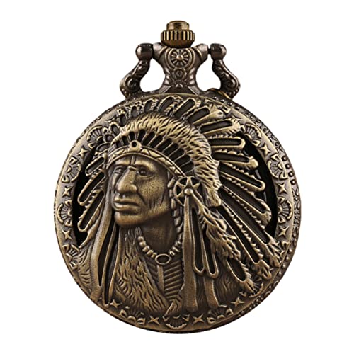 GALPADA Antike Vintage Taschenuhr Mit Kette Quarz-taschenuhr Als Anhänger Unisex Tragbare Für Familie Und Sammler von GALPADA