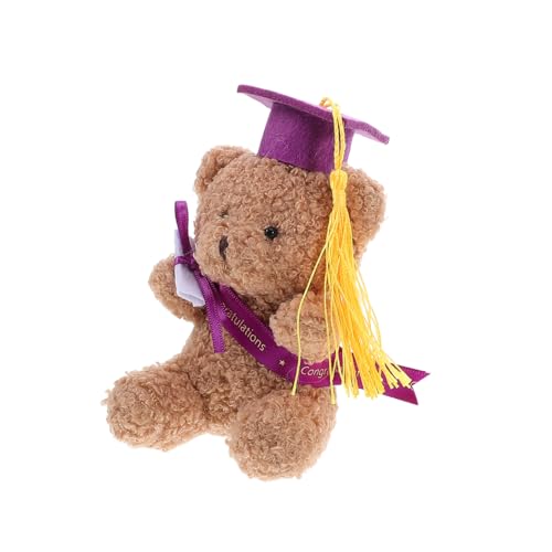 GALPADA Abschlussbär Mit Doktorhut Plüschiges Kuscheltier Graduierung Für Absolventen Und Gestaltetes Andenken Für Abschluss von GALPADA