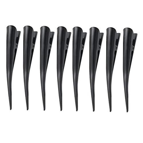 GALPADA Alligator Haarclips 8 Stück Salon Haarspangen Hitzebeständig Rutschfest für Frauen und Männer Haarabschnittsklammern von GALPADA