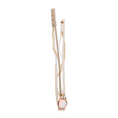 GALPADA Armbanduhr Mit Aufzug Geburtstagsgeschenk Für Frauen Armband Für Frauen Uhren Im Kettenstil Uhrenarmbänder Für Herren Damenuhren Gewebte Armbänder Für Damen Tischband Pu-Leder Weiß GALPADA Armbanduhr Mit Aufzug Geburtstagsgeschenk Für Frauen Armband Für Frauen Uhren Im Kettenstil Uhrenarmbänder Für Herren Damenuhren Gewebte Armbänder Für Damen Tischband Pu-Leder Weiß von GALPADA