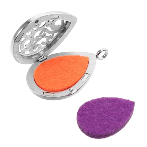 GALPADA Aromatherapie Halskette Teardrop Anhänger Hohl Design Langlebiger Ätherischer Öl Diffusor Schmuck Hautfreundlich Modernes Accessoire für Frauen von GALPADA