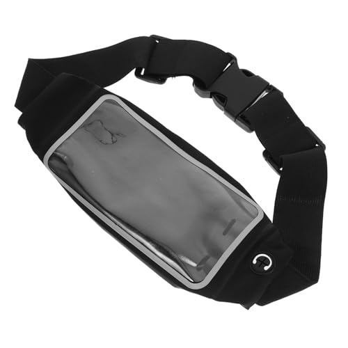 GALPADA Atmungsaktive Verstellbare Gürteltasche für Herren Elastischer Laufgürtel mit Touchscreen Fenster Schweißresistenter Hüfttasche für Outdoor Sport und Bequemes Laufen von GALPADA