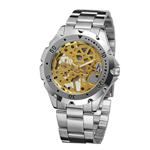 GALPADA Automatische Mechanische Armbanduhr Für Und Damen Mit Edelstahlband Gold Und Silber Stilvolles Präzises Zeitmessgerät Für Alltag Und Besondere Anlässe von GALPADA