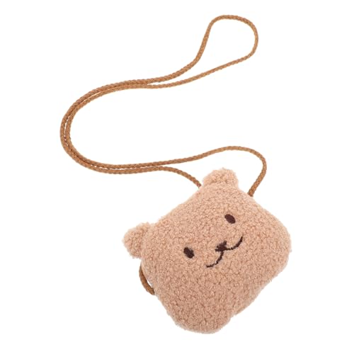 GALPADA Plüschbär Schultertasche Für Junge Mädchen Süße Freizeittasche Kuriertasche Mit Plüsch-umhängetasche Lässige Bären-tasche Tier-geldbörse Für Mädchen von GALPADA