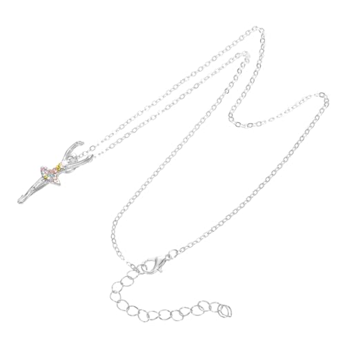 GALPADA Ballerina Halskette Damen Elegant Strass Anhänger Ballett Tänzerin Schmuck für Mädchen Frau Geburtstag Party von GALPADA