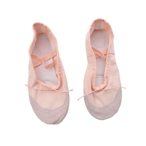 GALPADA Ballettschuhe rutschfeste Tanzschuhe Für Junge Mädchen Erwachsene Mit Elastischem Band Sohlenschuhe Geeignet Für Ballett Volkstanz Modern Dance Gesellschaftstanz Jazz Yoga von GALPADA