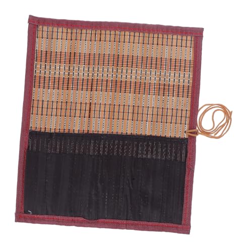 GALPADA Bambus-rollpinselhalter Aus Segeltuch Aufbewahrungstasche Für Pinsel Und Stifte Tragbarer Organizer Für Künstler Und Schreiber Nachfüllbar Und Langlebig von GALPADA