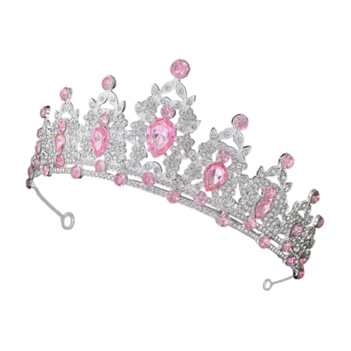 GALPADA Barocke Damen Krone Silber Funkelndes Hochzeitsschmuck Tiara für Braut Quinceañera Festliche Anlässe Langlebiges Strahlendes Diadem für Besondere Events von GALPADA