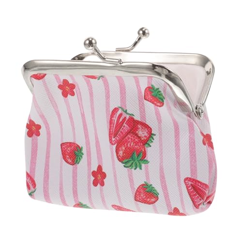 GALPADA Kleine Damen Geldbörse Obstmuster Münzgeldbörse Für Kopfhörer Lippenstift Bargeld Schlüssel Taschentücher Kleiner Spiegel Für Urlaub Shopping Reisen Und Alltag von GALPADA