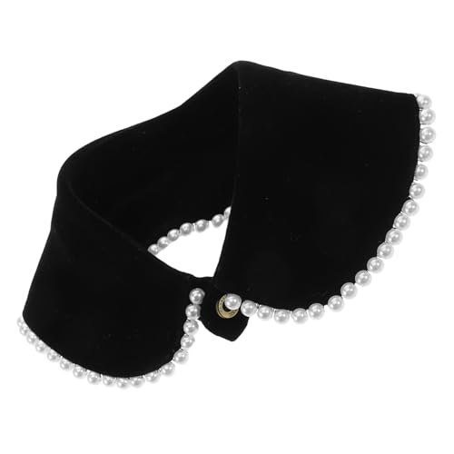 GALPADA Mode Kragen Abnehmbarer Kragen Mit Kunstperlen Für Damen Dekorativer Blusenkragen Für Kleider Und Oberteile Accessoire Für Besondere Anlässe von GALPADA