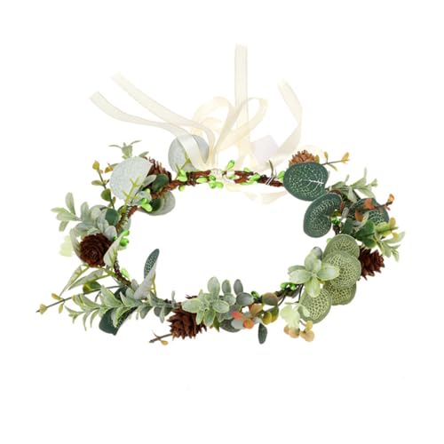 GALPADA Blumenkranz Haarschmuck mit Leichter Braut Stirnband Kopfschmuck für Hochzeit Party Fotoshooting und Karneval Komfortables Accessoire für Damen von GALPADA
