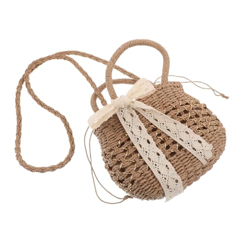 GALPADA Boho Geflochtene Strohtasche Damen Wasserfeste Hobo Umhängetasche Natürliche Handgewebte Strandtasche für Reisen Urlaub und Sommer Freizeit von GALPADA