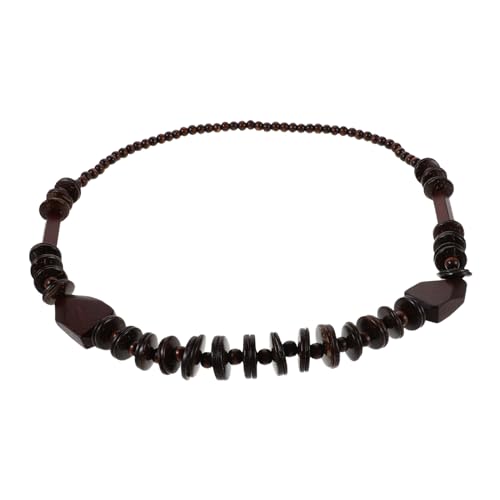 GALPADA Boho Holzperlen Halskette Damen Handmade Kokosnuss Muschel Ethno Vintage Statement Schmuck Leicht Für Sommer Strand Luau Party Zubehör von GALPADA