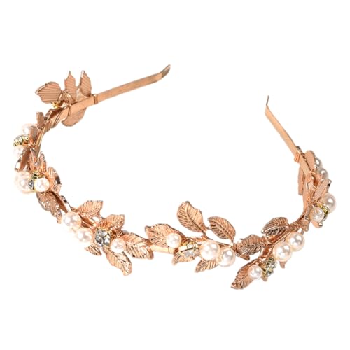 GALPADA Braut Haarschmuck Perlen Stirnband Goldfarben Eleganter Haarreif Damen Hochzeit Accessoire für Braut und Festliche Anlässe Modisches Haarschmuckstück für Besondere GALPADA Braut Haarschmuck Perlen Stirnband Goldfarben Eleganter Haarreif Damen Hochzeit Accessoire für Braut und Festliche Anlässe Modisches Haarschmuckstück für Besondere von GALPADA