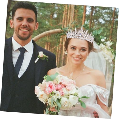 GALPADA Braut Tiara Haarreif mit Funkelnden Kristallstrasssteinen Leichtes Langlebiges Design Komfortabel für Hochzeit Geburtstag Party Eleganter Haarschmuck für Damen von GALPADA