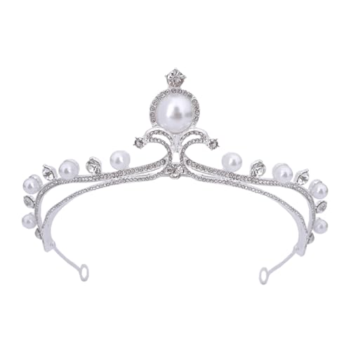 GALPADA Braut Tiara Haarreif mit Funkelnden Strassperlen Dekoratives Kopfschmuck für Hochzeit Party und Festliche Anlässe Zierliche Krone für Damen und Bräute von GALPADA