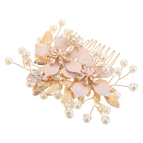 GALPADA Brautschmuck Haarkamm mit Strass und Kunstperlen Eleganter Haarschmuck für Hochzeiten Design Handgefertigt Langlebig und für und Mädchen von GALPADA