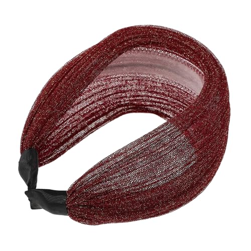 GALPADA Breites Elastisches Stirnband Damen Rutschfest Langlebig Weißhaarabdeckung Modisch Vielseitig Gym Fitness Haarband Haarschmuck für Frauen und Mädchen von GALPADA