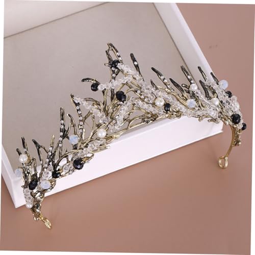GALPADA Bridal Alloy Krone Vintage Stil Tiara Damen Hochzeitskopfschmuck Kupferfarben Für Braut Geburtstag Fest Party von GALPADA