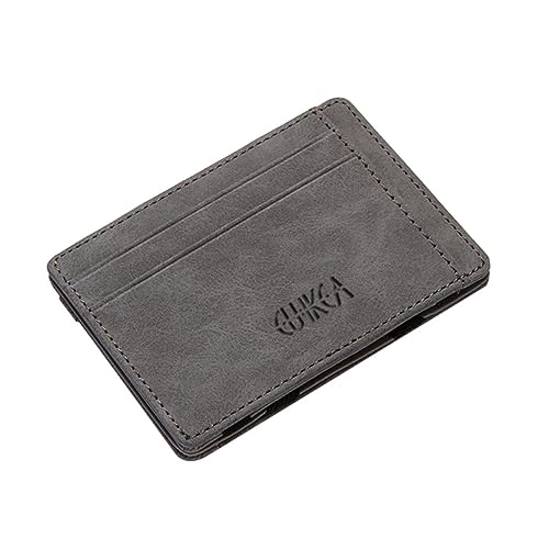 GALPADA Frau Geldbörse kreditkartenhalter Credit Card Holder Storage Bags The Gray kleingeldbörse Herren Geldbörse Geldbörsen Brieftasche Damen Pu-Geldbörse Frau Halter Klipp Fräulein von GALPADA