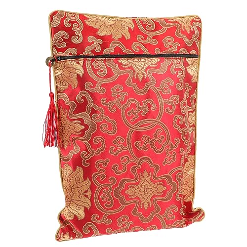GALPADA Brocade Stickbeutel für Buddhistische Schriften Hochwertige Doppellagige Chinesische Stiltasche aus Satin mit Drachenmuster für Tempel und Persönliche Aufbewahrung GALPADA Brocade Stickbeutel für Buddhistische Schriften Hochwertige Doppellagige Chinesische Stiltasche aus Satin mit Drachenmuster für Tempel und Persönliche Aufbewahrung von GALPADA