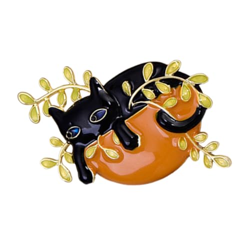GALPADA Brosche in Katzenform Aus Zinklegierung Dekorative Tierbrosche Für Kleidung Schöne Anstecker Als Festivalgeschenke von GALPADA