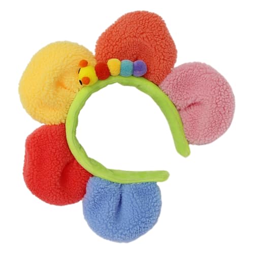 GALPADA Bunte Blumenstirnband Damen Haarschmuck für Mädchen Dekoratives Stirnband für Themenpartys Geburtstagsfeiern Cosplay aus Robustem Sicherem Material von GALPADA