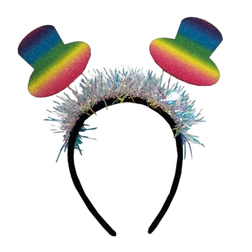 GALPADA Buntes Party Haarband mit Einzigartigem Hutdesign Komfortabel und Langlebig Modisches Festival Accessoire für Karneval Cosplay Geburtstag und Festliche Anlässe von GALPADA