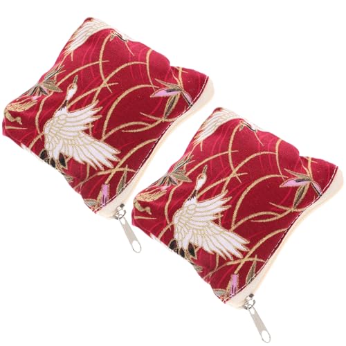 GALPADA Chinesische -geldbörse Schlüsseltasche Mini-Clutch Geldbörse Im Vintage-Stil Reißverschlusstasche Für Schmuck von GALPADA