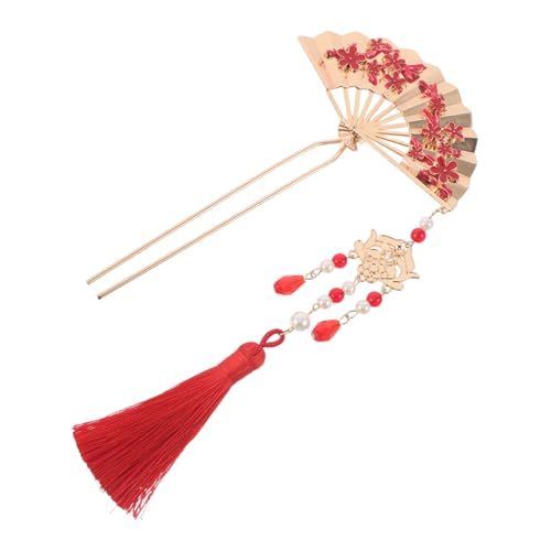 GALPADA Chinesischer Blumen-haarschmuck Haarnadel Mit Seidenblumen Traditioneller Asiatischer Haarschmuck Metall-haarnadel Im Antiken Stil Retro Für Frauen Und Hochzeitsfeier von GALPADA