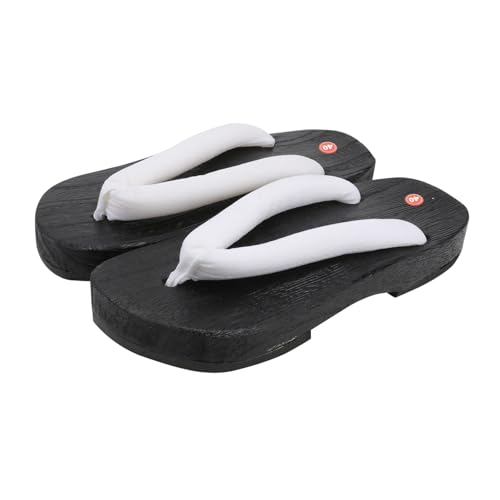 GALPADA Creative Herren Clogs Sandalen Japanischer Stil Holzschuhe mit Rutschfester Sohle und Atmungsaktivem Langlebigem Material Bequemer Innensohle Modischem Design für Alltag und von GALPADA