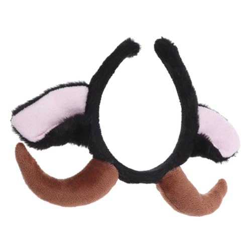 GALPADA Plüsch-haarreife Mit Schafsohren Hornen Lustiges Tierkostüm-accessoire Für Junge Mädchen Erwachsene Vielseitig Für Halloween Weihnachten Partys von GALPADA