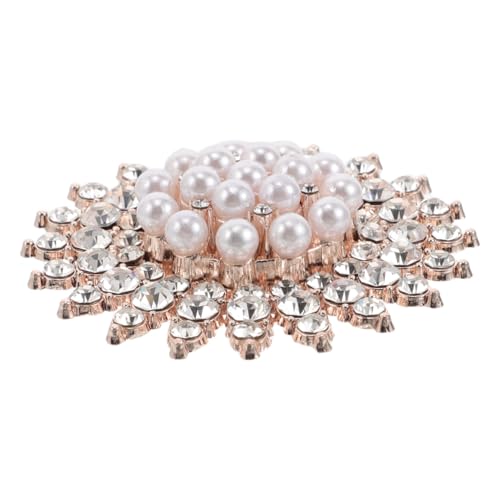 GALPADA Perlenbrosche Schalschnalle Pulloverclips Damenbrosche Schalring Brustnadel Schalclip Umhangverschluss Broschenschmuck Broschenanstecker von GALPADA