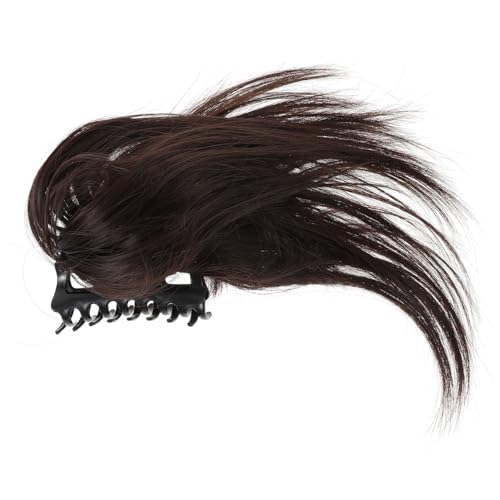 GALPADA Damen Clip Perücke Pferdeschwanz Kunsthaar Kurz Gerade Ponytail Wig für Teen Mädchen Natürlicher Look Modischer Haarschmuck zum Verkleiden Vielseitig für Alltag und Party von GALPADA