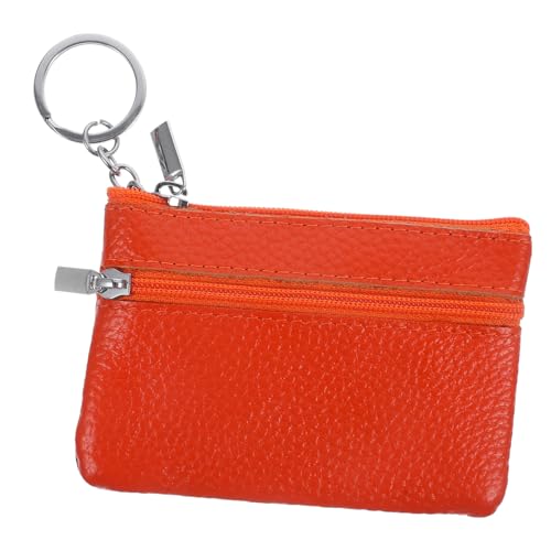 GALPADA Schlüsselanhänger Geldbörse Für Damen Kleine Portemonnaie Mit Reißverschluss Münztasche Als Organizer Für Schlüssel Und Kleinigkeiten Kompakt Und Tragbar von GALPADA