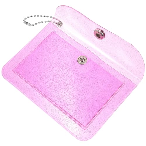 GALPADA Lippenstiftbeutel Damen-geldbörse Münzbeutel Schlüsseletui Damenhandtasche Mini-geldbörsen Für Schlüssel Münzgeldbörse Kleine PVC Fräulein Violett Transparentes Lila von GALPADA