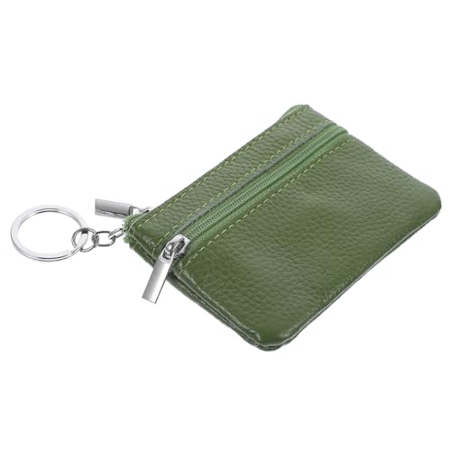 GALPADA Schlüsselanhänger Geldbörse Leder Kompakt Damen Münztasche Wechselgeldbörse Münzgeldbörse Ledergeldbörse von GALPADA