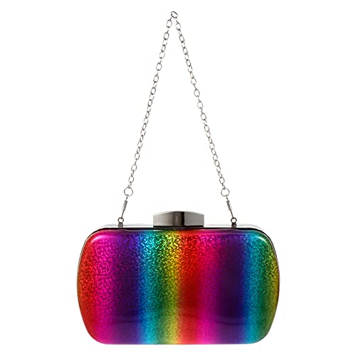 GALPADA Damen Clutch Abendtasche Regenbogen Tasche Clutches Handtasche Hochzeit Cocktailparty Tanzparty Geburtstag von GALPADA