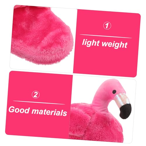 GALPADA Damen Hausschuhe Flamingo Motiv Kuschelig Warm Memory Foam Rutschfeste Sohle Weiche Indoor Schlappen für Zuhause und Alltag von GALPADA