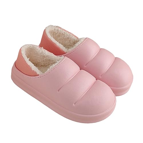 GALPADA Damen Hausschuhe Warm Gefüttert Flauschige Indoor Slipper Rutschfeste Sohle Komfortable Winterpantoffeln für Zuhause Schlafzimmer Wohnzimmer von GALPADA