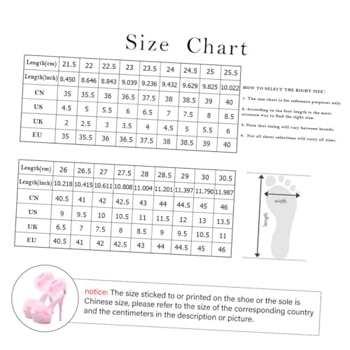 GALPADA Damen High Heels Sandalen mit Superhohem Absatz Rutschfest Modisch und Elegant für Sommer Arbeit Party und Alltag Zufällige Farbe Zufällige Farbe von GALPADA