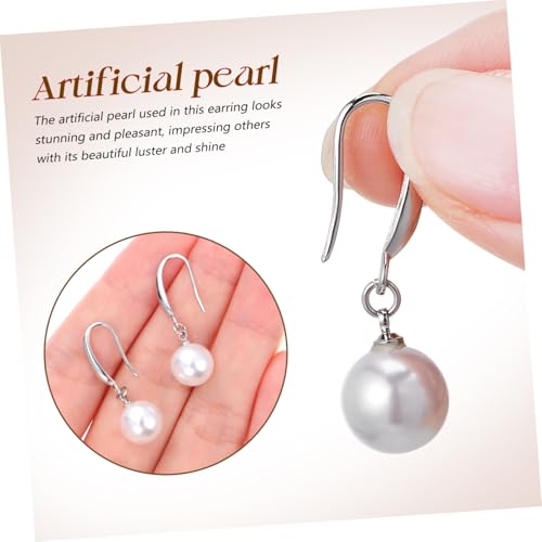 GALPADA Damen Perlen Ohrringe Hängend Kunstperlen Ohrschmuck Leicht Komfortabel Tropfen Ohrhänger Statement Schmuck für Hochzeit und Alltag von GALPADA
