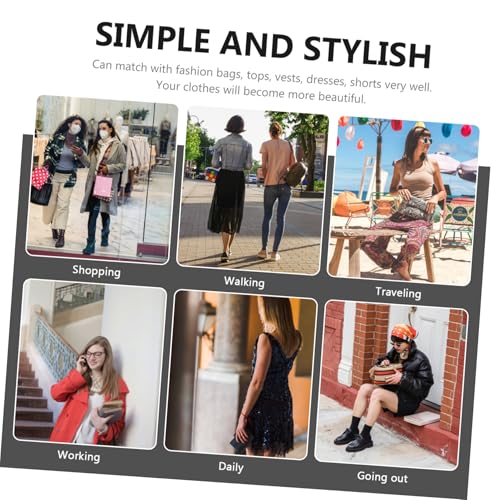 GALPADA Damen Sandaletten mit Spitzem Zehenbereich Feinem Absatz Schwarzes Design Komfortabel und Robust für Festliche Anlässe und Stilvolle Outfits Langlebiges Material Zufällige Farbe von GALPADA