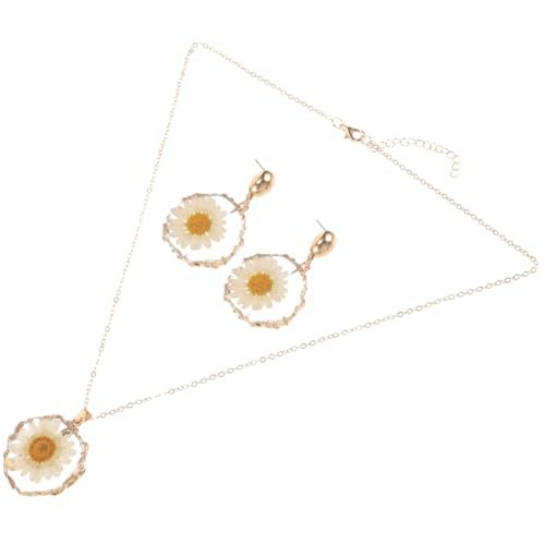GALPADA Damen Schmuckset Anhänger Kette und Hängende Ohrringe Leicht Verstellbar Hypoallergen Modisch und Elegant für Alltag und Besondere Anlässe von GALPADA