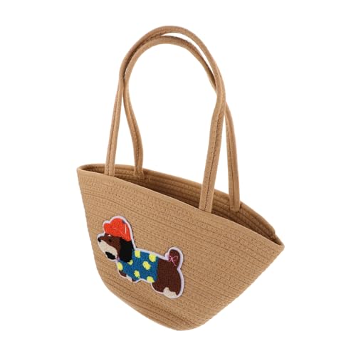 GALPADA Damen Strandtasche Große Baumwollseil Tote Schultertasche Leicht Tragbar Für Reise Alltag Und Urlaub Strandurlaub von GALPADA