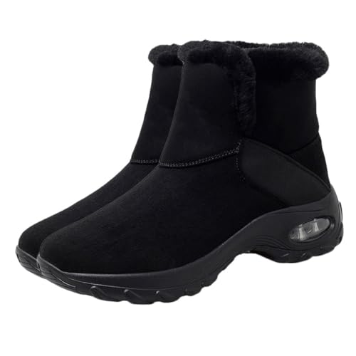 GALPADA Damen Winter Schneestiefel Warm Gefüttert Anti-rutsch Sohle Mittelhohe Stiefel Für Kalte Tage Komfortabel Und Hautfreundlich von GALPADA