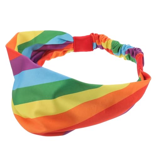 GALPADA Regenbogen-stirnband Für Sport Und Training Elastisches Schweiß-stirnband Zum Laufen Für Fitness Für Und Yoga Komfortables Accessoire Für Damen Und Herren von GALPADA