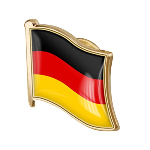 GALPADA Deutschlandfahnenbrosche Anstecknadel Für Rucksäcke Fahnennadel Broschennadel Für Kleidung Anstecknadel Mit Landesflagge Kleidungsabzeichen Schal Brosche Mann Rucksack Eisen Metall von GALPADA